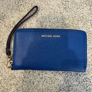 Michael Kors Royal Blue Wristlet